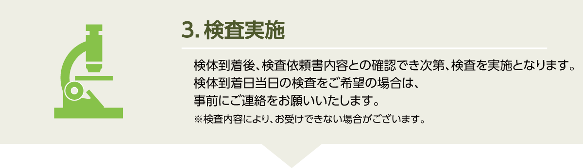 検査実施